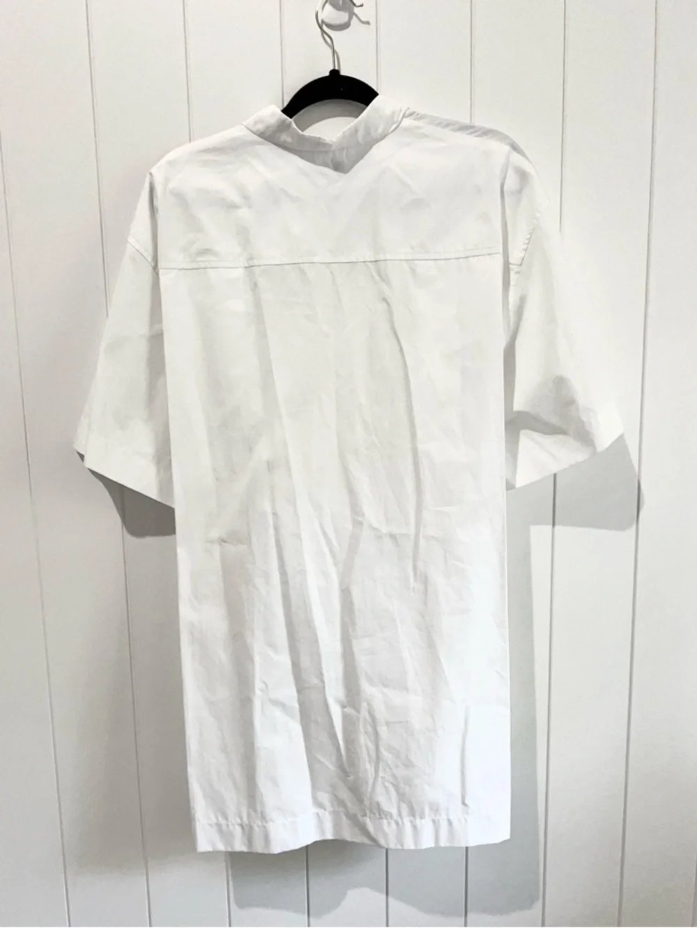 Nina Ricci NWOT Blouse Top  Ruffle Belted Unique Short Sleeves Size XL White - Picture 2 of 15